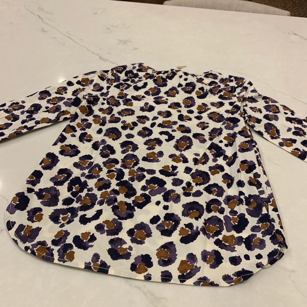 Girls Size 4 Crewcuts Leopard Tunic Blouse